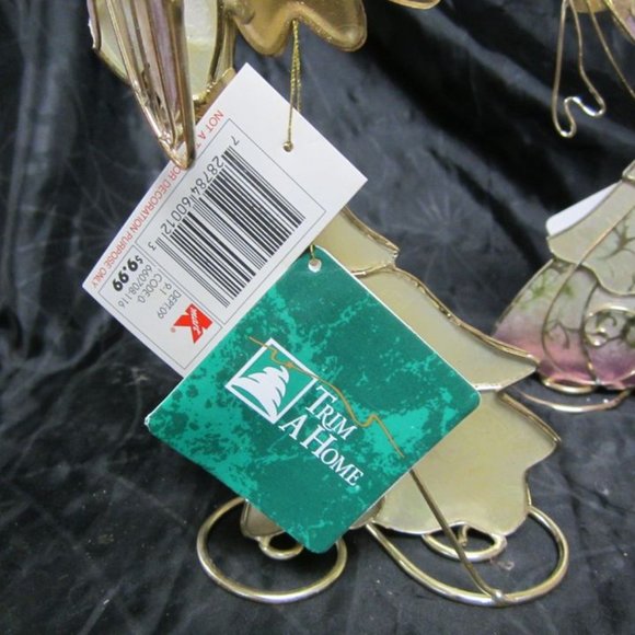 Vtg 80-90'S KMART TRIM A HOME CAPIZ ANGEL TABLETOP SET OF 3 ANGELS METAL W/CAPIZ - Picture 10 of 10